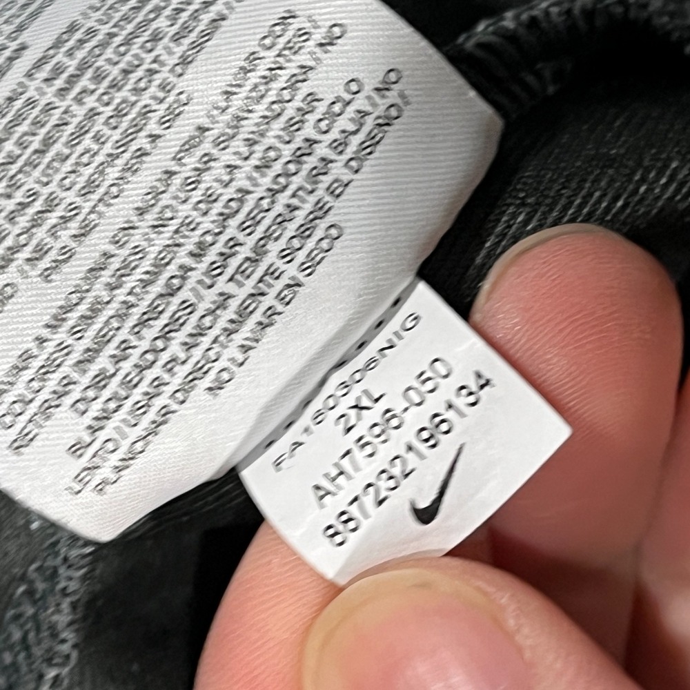 Nike Dri-Fit Fleece Hoodie Full Zip Mens 2XL Basketball Gray Workout AH7596-050‎ - Picture 7 of 10